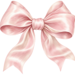 Pink Coquette Bow pink watercolor baby girl shower clipart