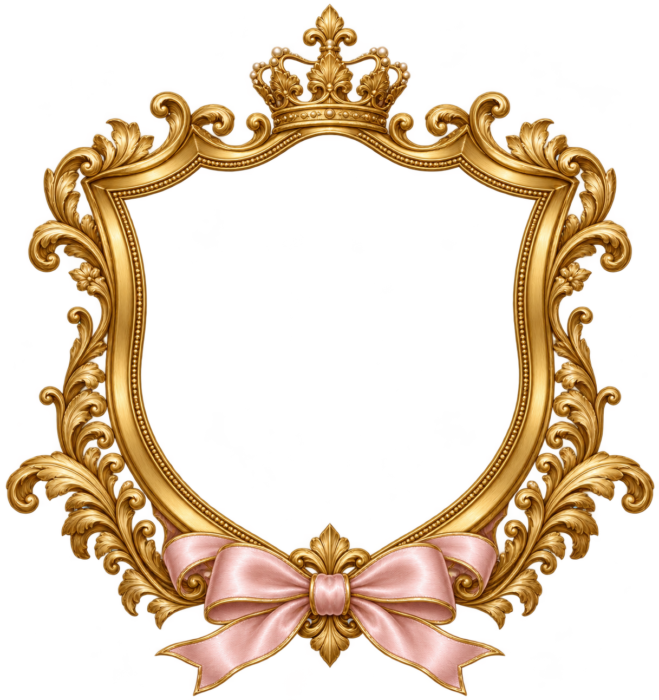Royal Shield Crest Frame with transparent centre